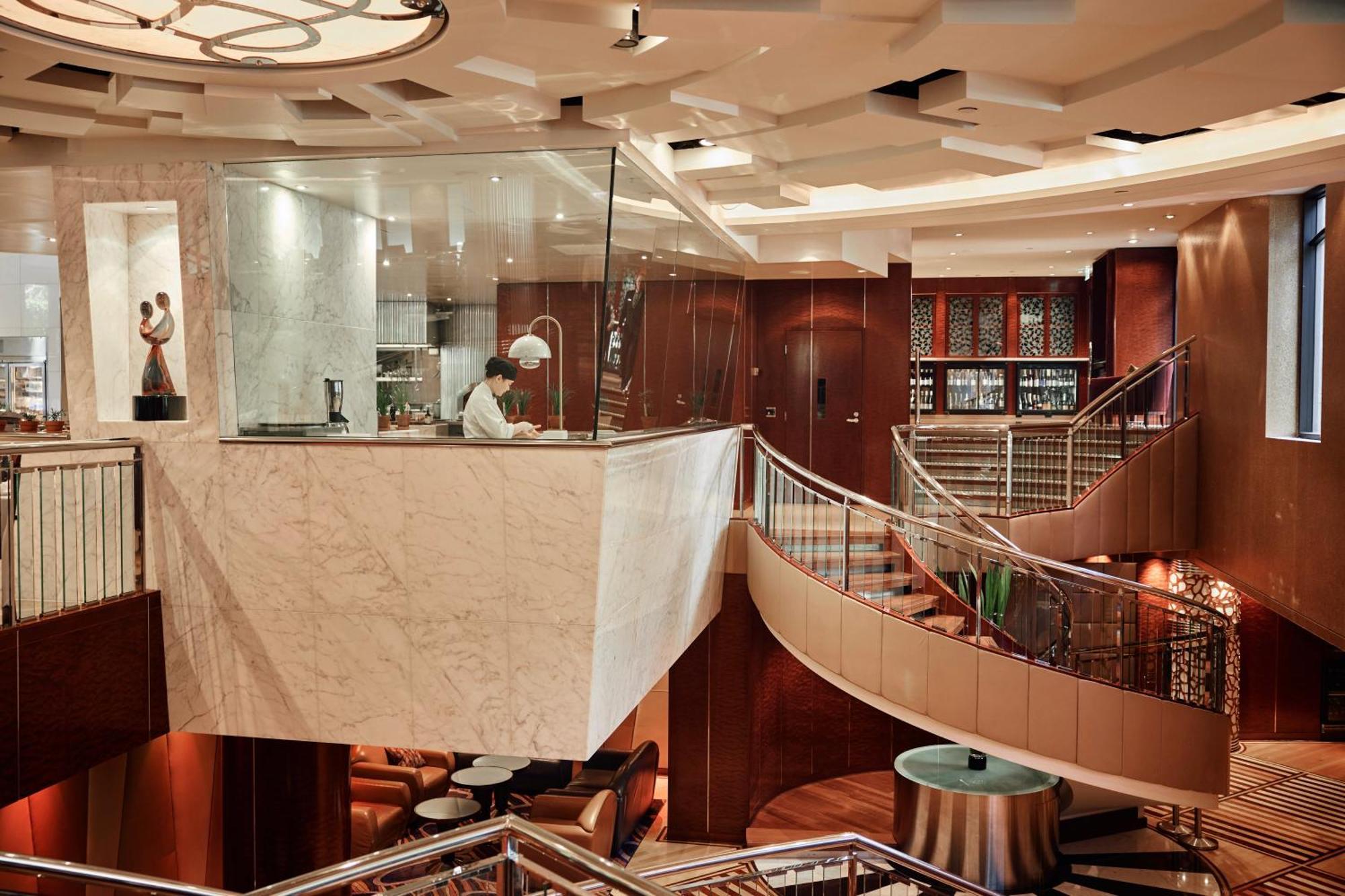 Park Hyatt Melbourne Hotel Exterior foto The open kitchen at the restaurant